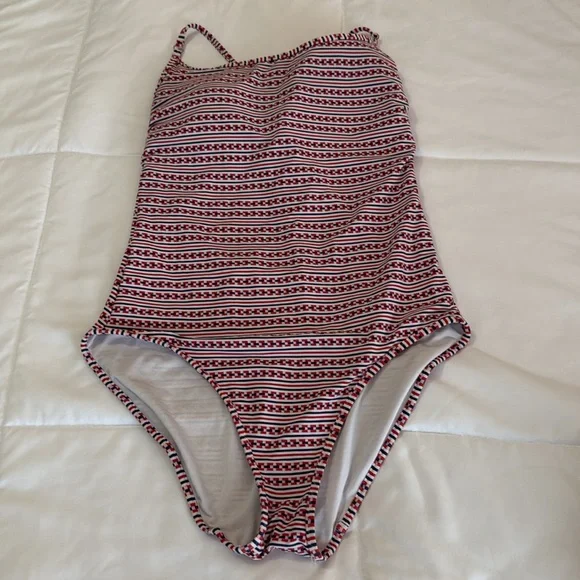 Athleta Red White and Blue One piece Swimsuit - Picture 2 of 4